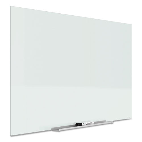 Invisamount Magnetic Glass Marker Board, 85 X 48, White Surface