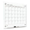 Infinity Magnetic Glass Calendar Board, One Month, 24 X 18, White Surface