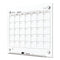 Infinity Magnetic Glass Calendar Board, One Month, 24 X 18, White Surface