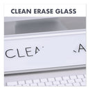 Glass Dry Erase Desktop Computer Pad, 18 X 6, White Surface