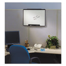 Motion Portable Dry Erase Marker Board, 36 X 24, White Surface, Black Plastic Frame