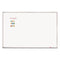 Porcelain Magnetic Whiteboard, 72 X 48, White Surface, Silver Aluminum Frame