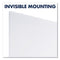 Invisamount Vertical Magnetic Glass Dry-erase Boards, 42 X 74, White Surface