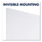 Invisamount Vertical Magnetic Glass Dry-erase Boards, 48 X 85, White Surface