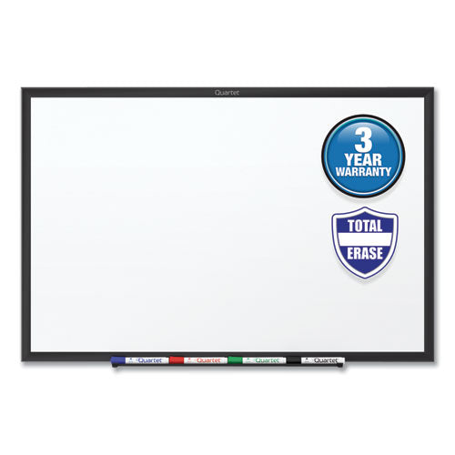 Classic Series Total Erase Dry Erase Boards, 36 X 24, White Surface, Black Aluminum Frame