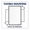 Classic Series Total Erase Dry Erase Boards, 36 X 24, White Surface, Black Aluminum Frame