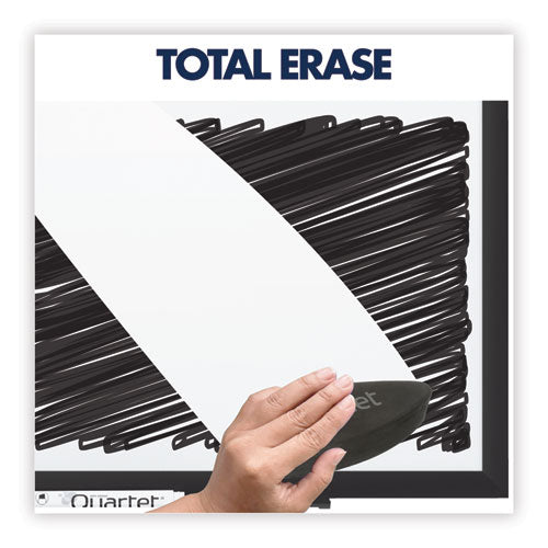 Classic Series Total Erase Dry Erase Boards, 48 X 36, White Surface, Black Aluminum Frame