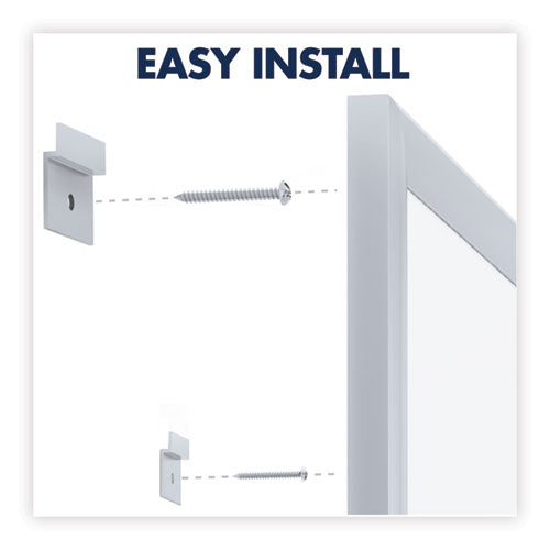 Classic Series Total Erase Dry Erase Boards, 72 X 48, White Surface, Silver Anodized Aluminum Frame