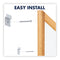 Classic Series Total Erase Dry Erase Boards, 72 X 48, White Surface, Oak Fiberboard Frame