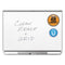 Prestige 2 Magnetic Total Erase Whiteboard, 48 X 36, White Surface, Graphite Fiberboard/plastic Frame