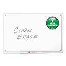 Iq Total Erase Translucent-edge Board, 36 X 23, White Surface, Clear Plastic Frame