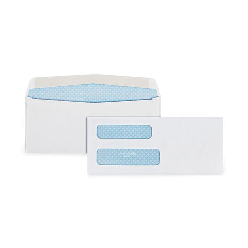 Double Window Security-tinted Check Envelope,