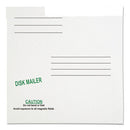 Redi-file Disk Pocket/mailer For Cds/dvds, Square Flap, Tuck-tab Closure, 6 X 5.88, White, 10/pack