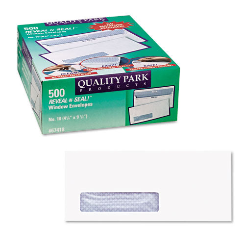 Reveal-n-seal Security-tint Envelope, Address Window,