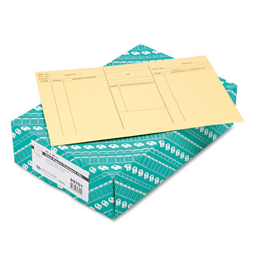 Attorney's Envelope/transport Case File, Cheese Blade Flap, Fold-over Closure, 10 X 14.75, Cameo Buff, 100/box