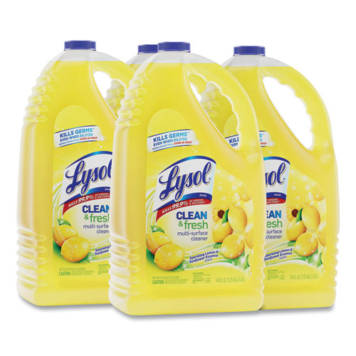 Clean And Fresh Multi-surface Cleaner, Sparkling Lemon And Sunflower Essence, 144 Oz Bottle