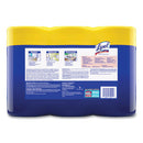 Disinfecting Wipes, 1-ply, 7 X 7.25, Lemon And Lime Blossom, White, 80 Wipes/canister, 3 Canisters/pack