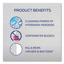 Bathroom Cleaner With Hydrogen Peroxide, Cool Spring Breeze, 22 Oz Trigger Spray Bottle, 12/carton