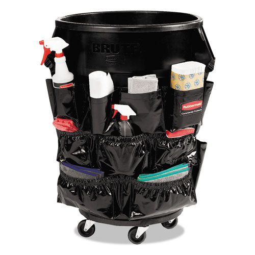 Brute Caddy Bag, 12 Compartments, Black, 6/carton