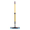 Adaptable Flat Mop Kit, 19.5 X 5.5 Blue Microfiber Head, 48" To 72" Yellow Aluminum Handle