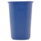 Deskside Recycling Container, Small, 13.63 Qt, Plastic, Blue