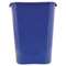 Deskside Recycling Container With Symbol, Large, 41.25 Qt, Plastic, Blue