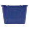 Stacking Recycle Bin, 14 Gal, Polyethylene, Blue