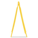 Multilingual "caution" Floor Sign,  11 X 12 X 25, Bright Yellow