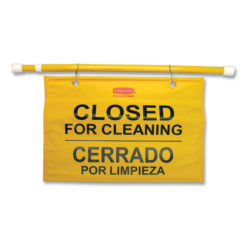 Site Safety Hanging Sign, 50 X 1 X 13, Multi-lingual, Yellow