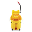 Wavebrake 2.0 Bucket/wringer Combos, Side-press, 26 Qt, Plastic, Yellow