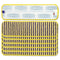 Microfiber Scrubber Pad, Vertical Polyprolene Stripes, 18", Yellow, 6/carton