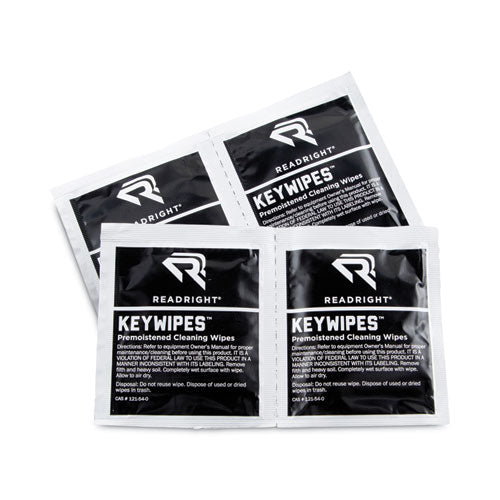 Keywipes Keyboard Wet Wipes, 6.88 X 5, Unscented, 18/box