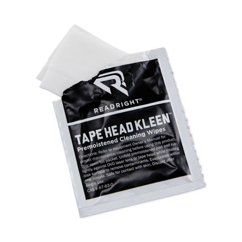 Tape Head Kleen Pad, Individually Sealed Pads, 5 X 5, 80/box