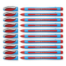 Slider Memo Xb Ballpoint Pen, Stick, Extra-bold 1.4 Mm, Red Ink, Red/light Blue Barrel, 10/box