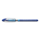 Slider Basic Ballpoint Pen, Stick, Medium 0.8 Mm, Blue Ink, Blue Barrel, 10/box