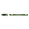 Xpress Fineliner Porous Point Pen, Stick, Medium 0.8 Mm, Black Ink, Black/green Barrel, 10/box