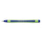 Xpress Fineliner Porous Point Pen, Stick, Medium 0.8 Mm, Blue Ink, Blue/green Barrel, 10/box