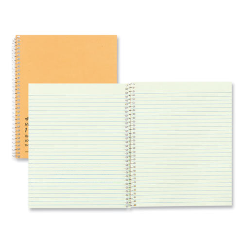 Single-subject Wirebound Notebooks, Narrow Rule, Brown Paperboard Cover, (80) 8.25 X 6.88 Sheets