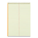 Standard Spiral Steno Pad, Gregg Rule, Brown Cover, 60 Eye-ease Green 6 X 9 Sheets