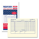 Daily Employee Time Cards, Two Sides, 4.25 X 7, 100/pad