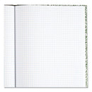 Lab Notebook, Quadrille Rule (5 Sq/in), Green Marble Cover, (96) 10.13 X 7.88 Sheets