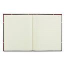 Texthide Eye-ease Record Book, Black/burgundy/gold Cover, 10.38 X 8.38 Sheets, 150 Sheets/book