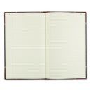 Texthide Eye-ease Record Book, Black/burgundy/gold Cover, 14.25 X 8.75 Sheets, 300 Sheets/book