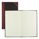 Texthide Eye-ease Record Book, Black/burgundy/gold Cover, 14.25 X 8.75 Sheets, 300 Sheets/book