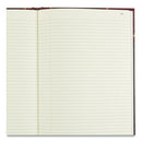 Texthide Eye-ease Record Book, Black/burgundy/gold Cover, 14.25 X 8.75 Sheets, 300 Sheets/book