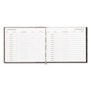 Hardcover Visitor Register Book, Black Cover, 9.78 X 8.5 Sheets, 128 Sheets/book