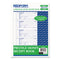 Money Receipt Book, Hardcover, Three-part Carbonless, 7 X 2.75, 4 Forms/sheet, 200 Forms Total