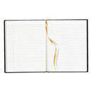 Executive Notebook With Ribbon Bookmark, 1-subject, Medium/college Rule, Blue Cover, (75) 11 X 8.5 Sheets