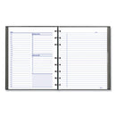 Notepro Undated Daily Planner, 9.25 X 7.25, Black Cover, Undated