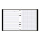 Notepro Quad Notebook, Data/lab-record Format With Narrow And Quadrille Rule Sections, Black Cover, (96) 9.25 X 7.25 Sheets